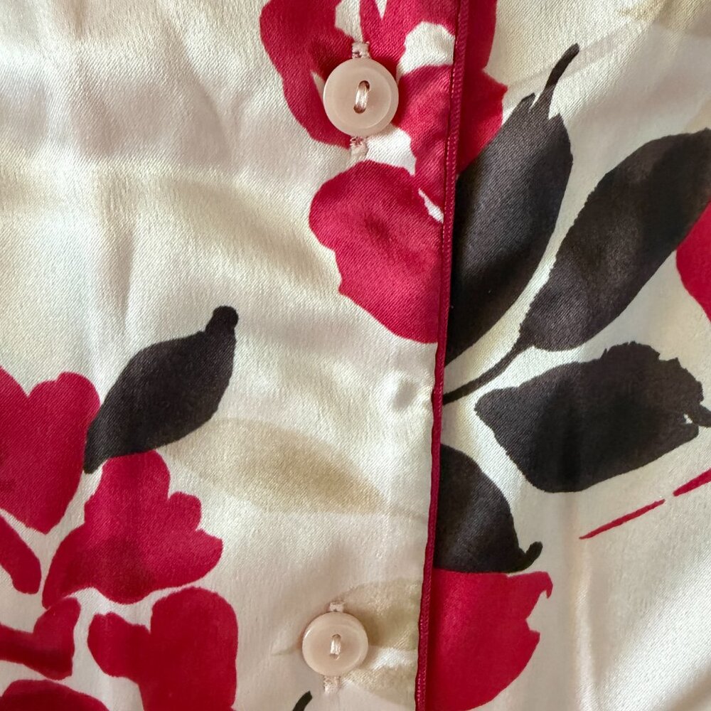 NWT 2005 Victoria's Secret Roses Pajama Set Size Medium Tall - Picture 6 of 14
